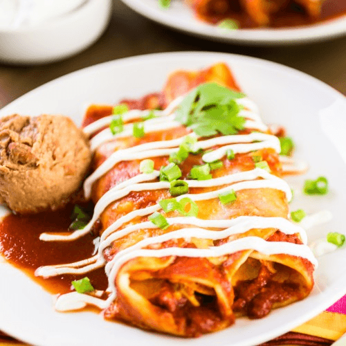 Grilled Chicken Enchilada.