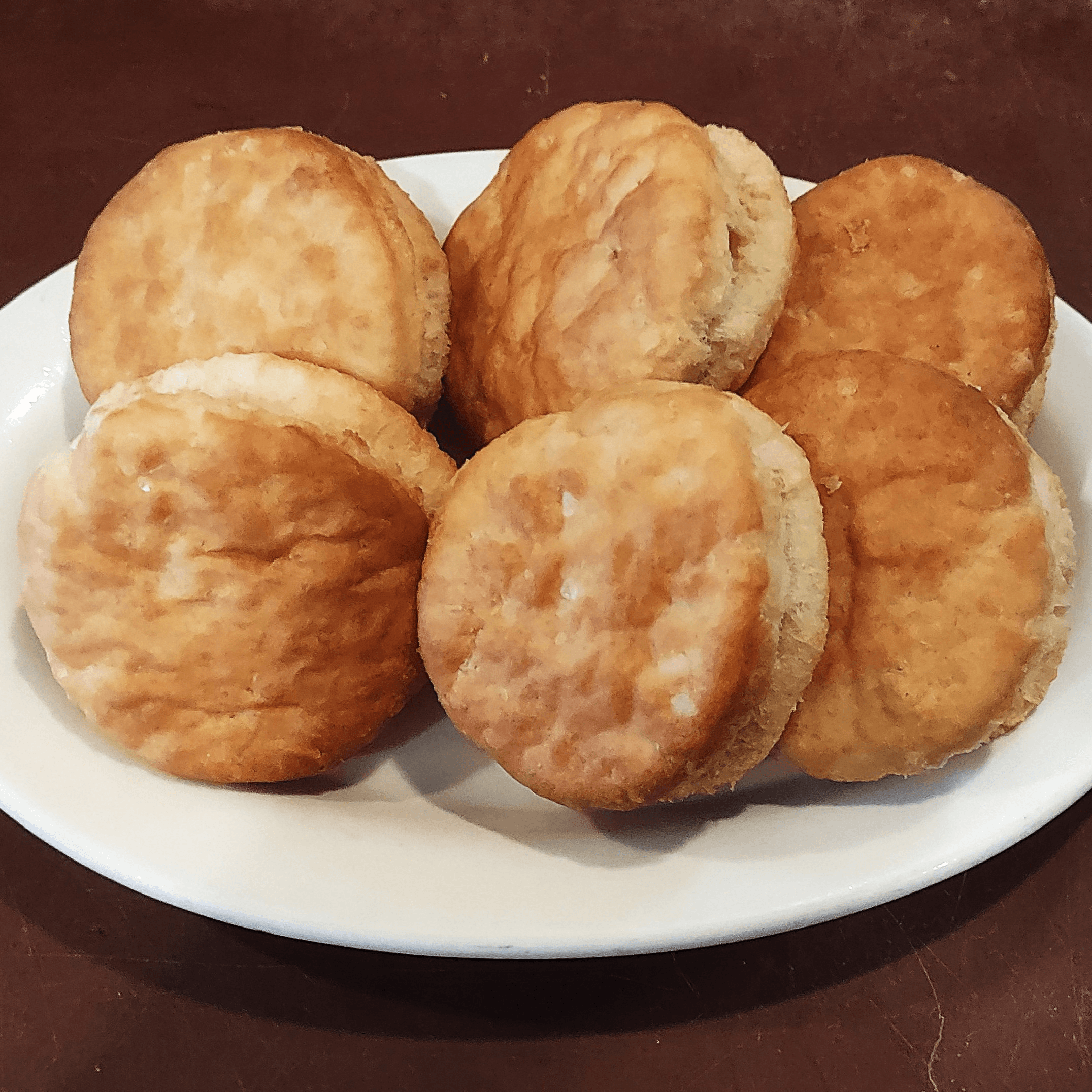 SIX Biskets, Cornbread, or Breadsticks.