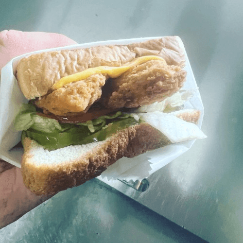 Chicken Strip Sandwich.