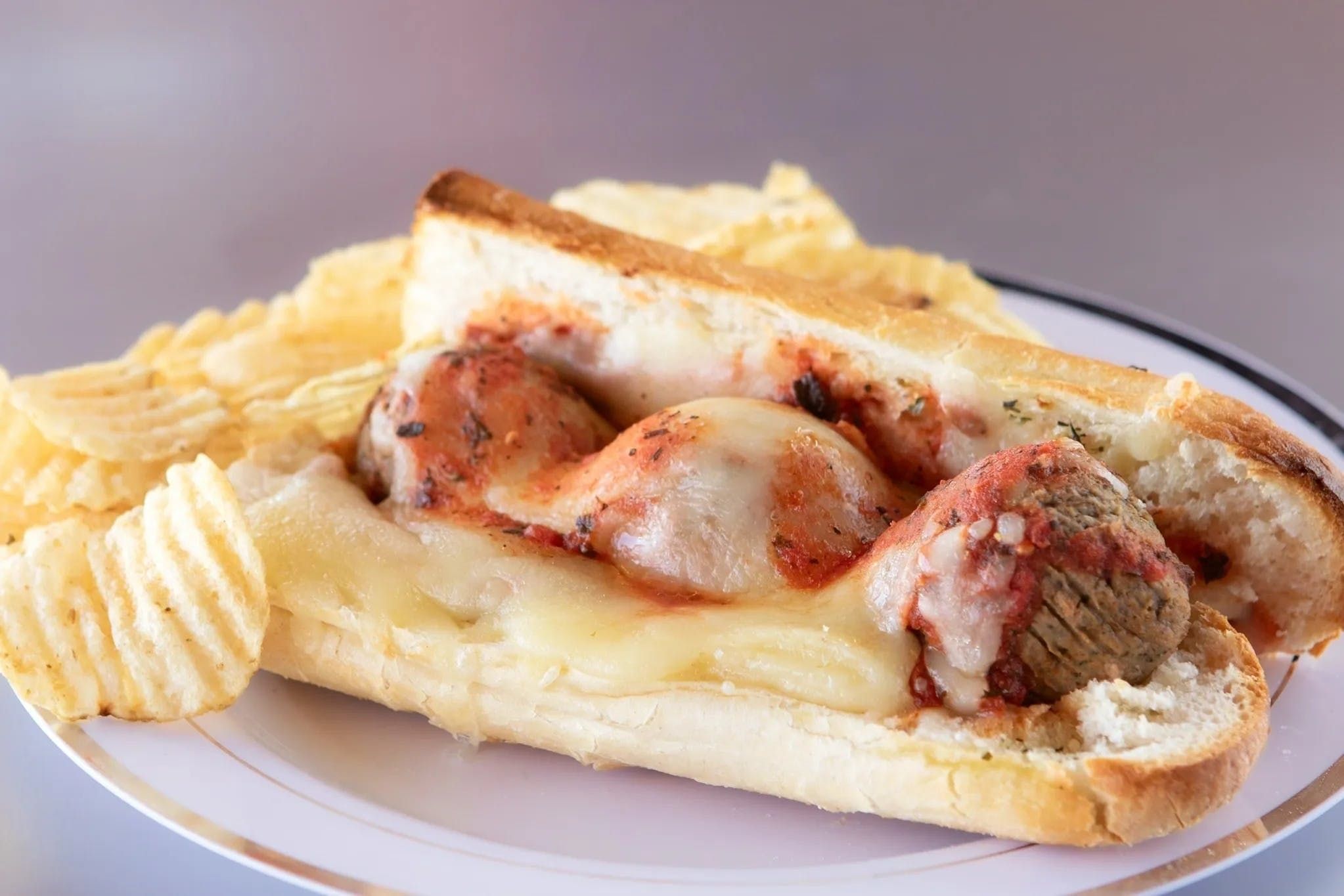 Meat Parmesan Sandwich.