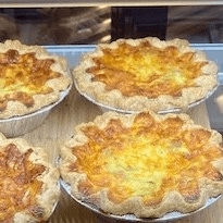 Quiche Lorraine (Bacon, Onion, Gruyère Cheese)-5" Individual serving.