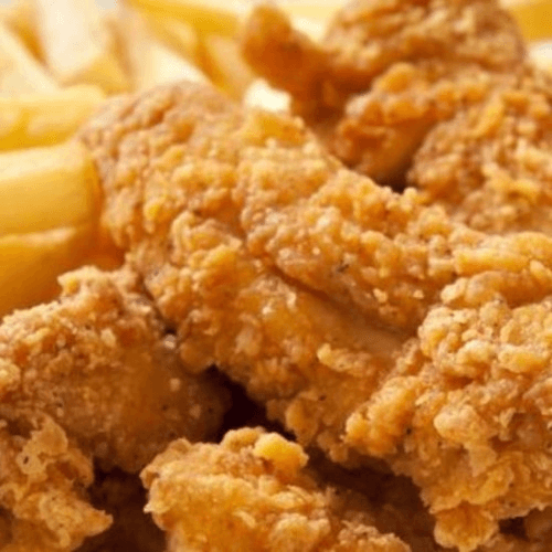 Chicken Tenders with Fries.