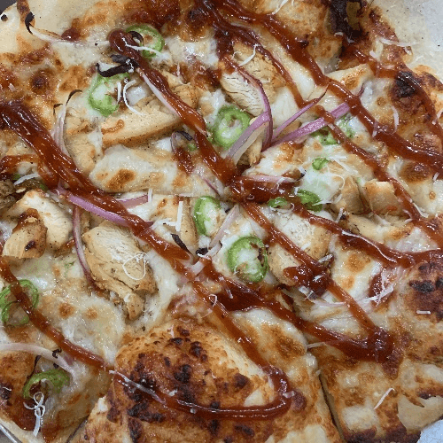 BBQ Chicken Pizza.