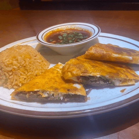 Lunch Birria Quesadilla.