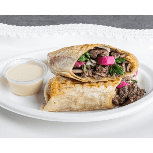 Beef Shawarma Wrap Combo.