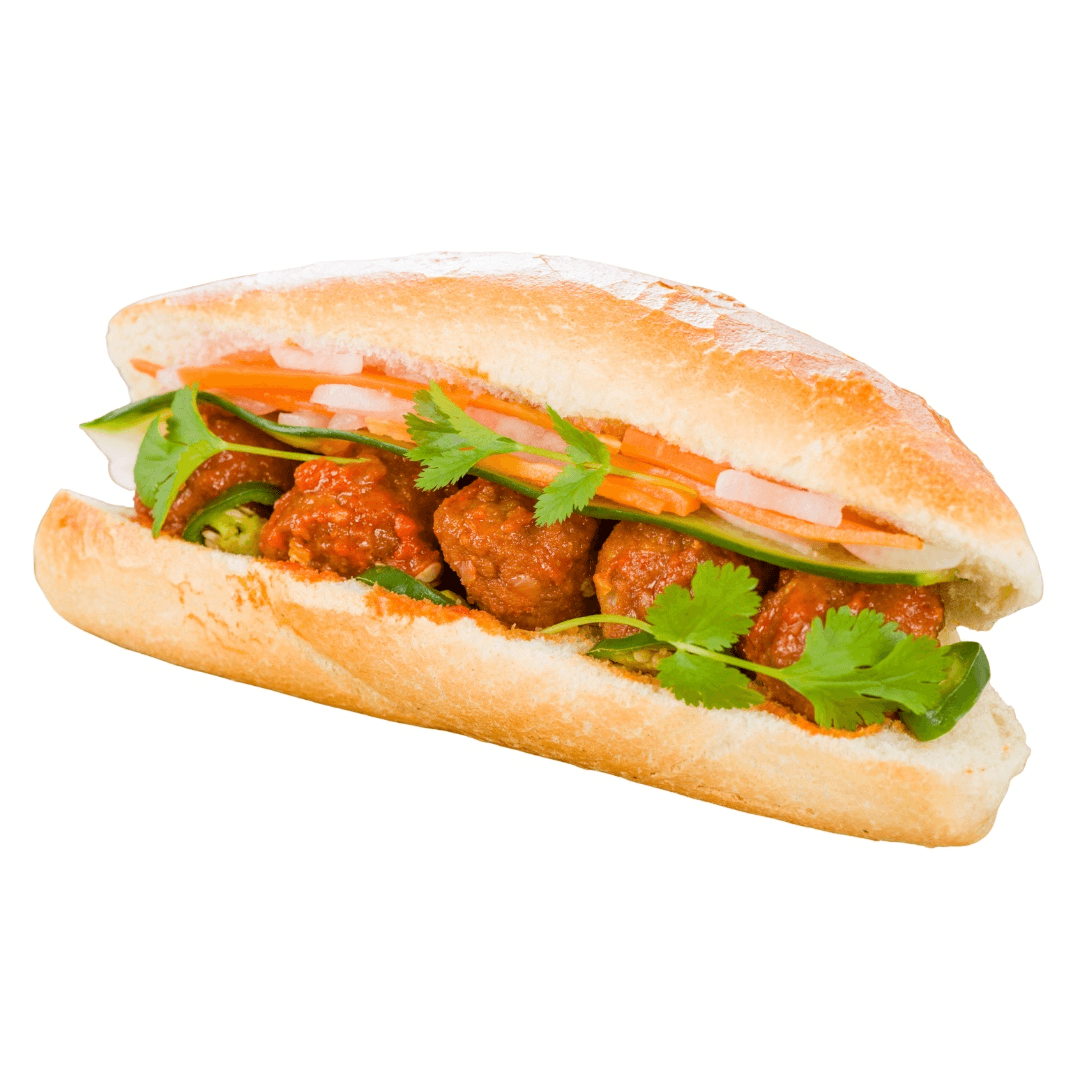 B10. Banh Mi Xiu Mai (Meatballs).