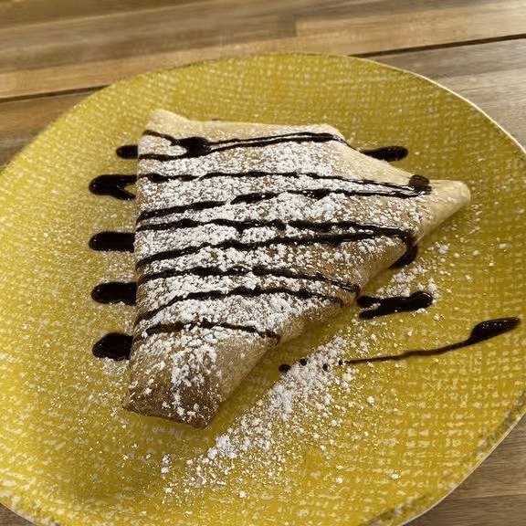 Nutella, Banana and Coconut Crepes.
