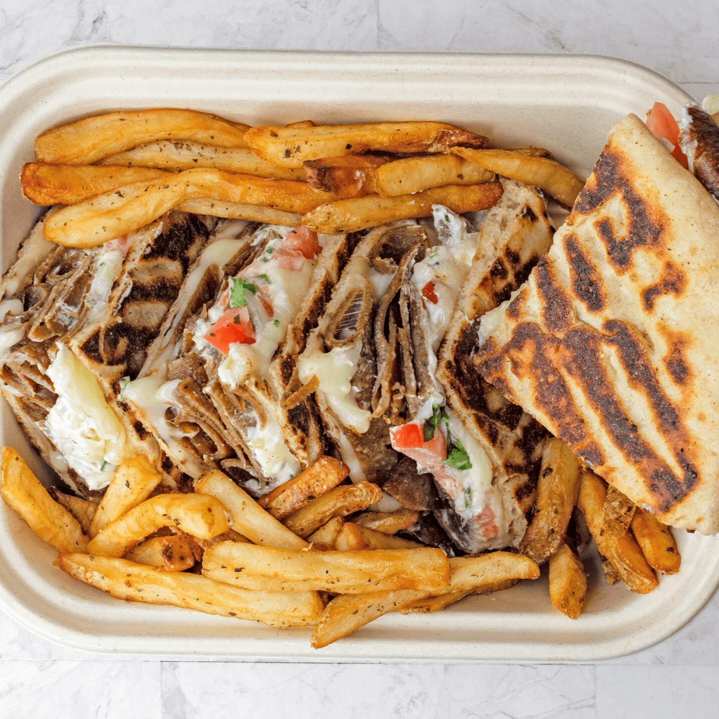 Beef and Lamb Gyro Club (Skepasti).