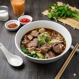 Thai Boat Noodle Soup (Beef Noodle Soup).