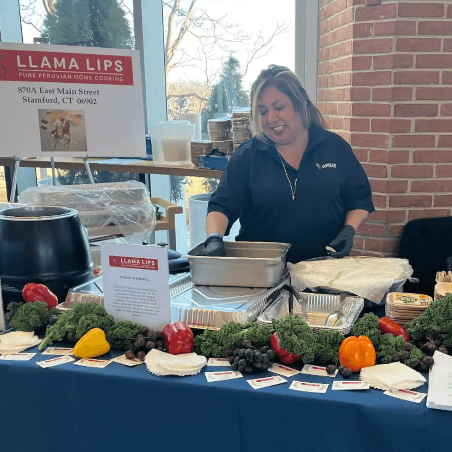 Catering at Llama Lips