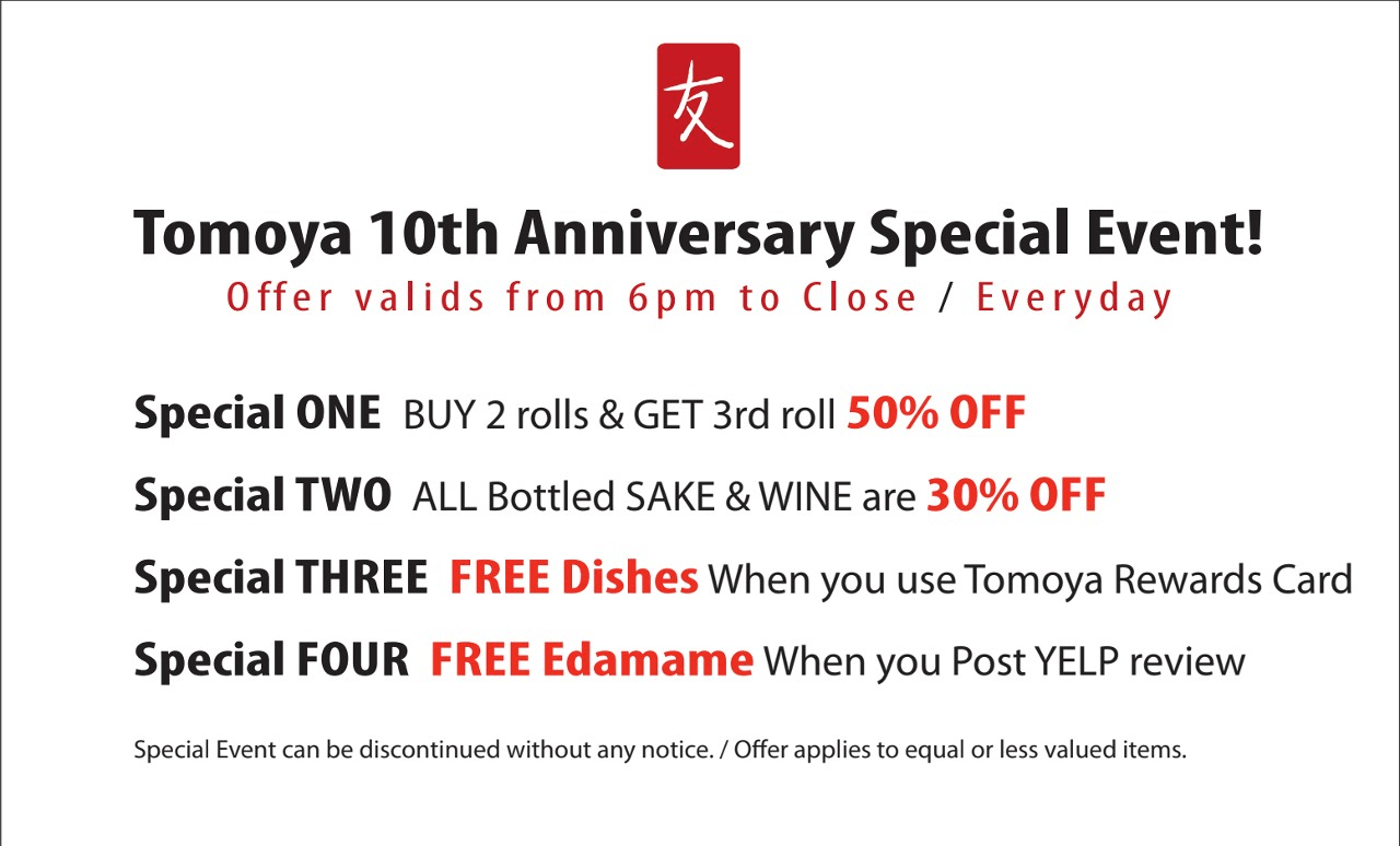 Tomoya 10th Anniversary Special Event!