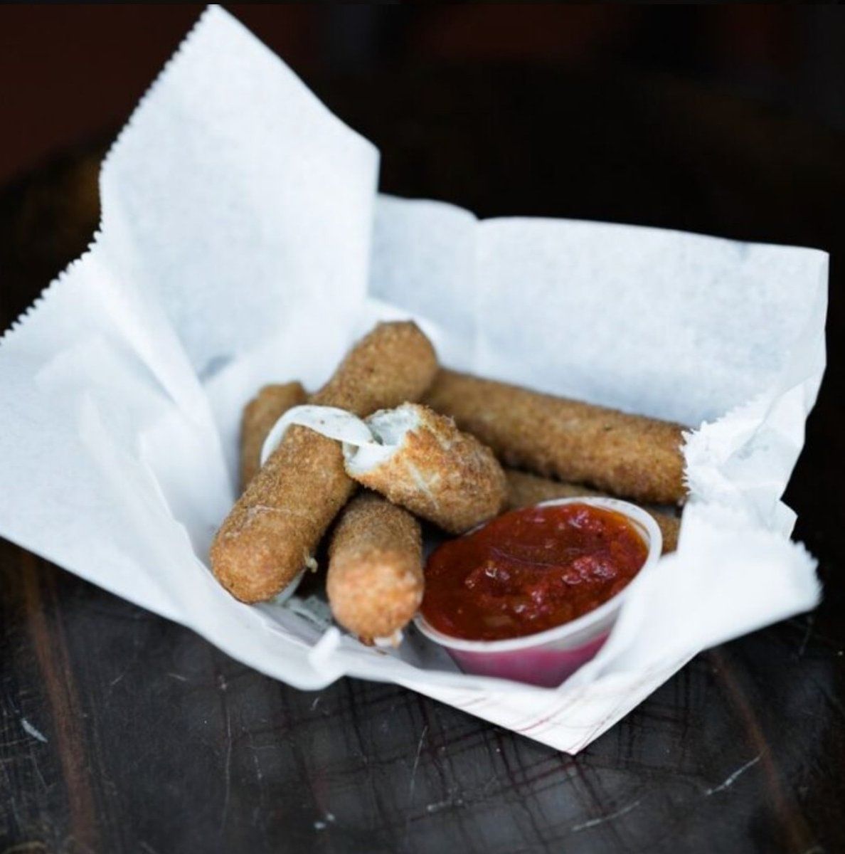Mozzarella sticks.