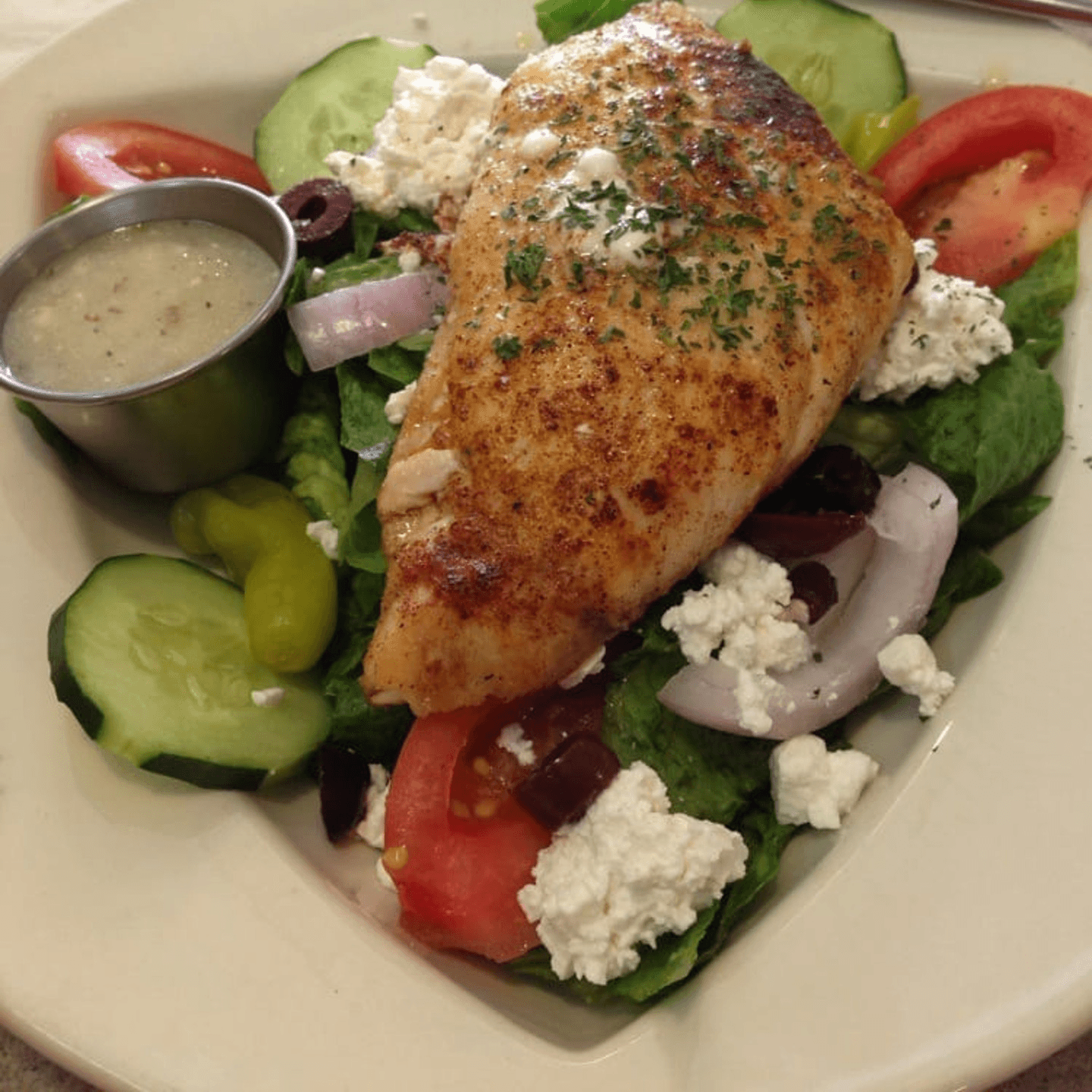 Exquisite Snapper Salad Creation