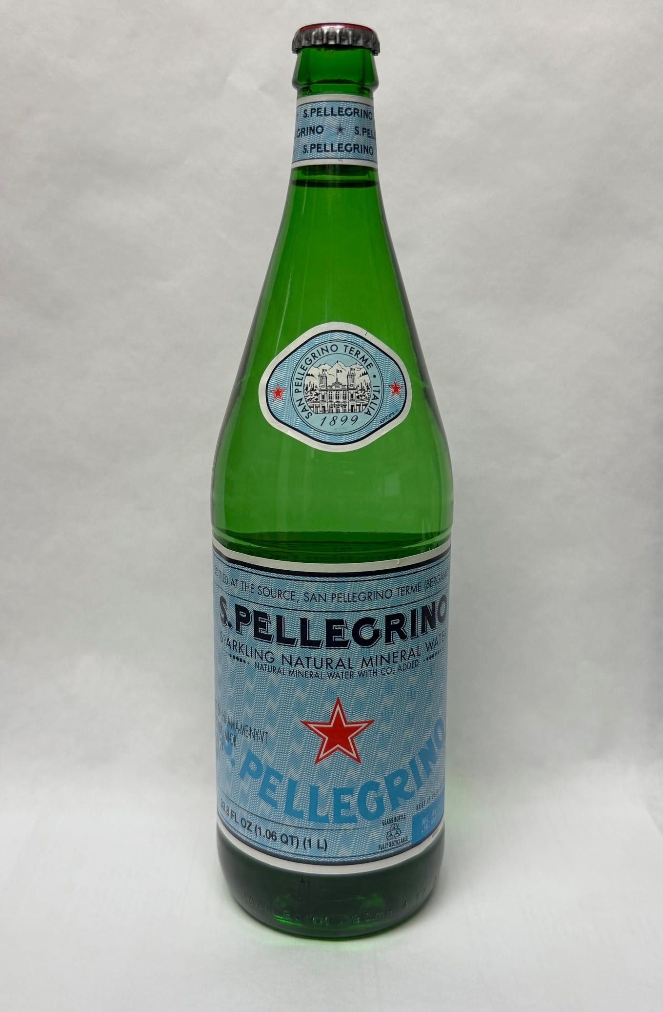 San Pellegrino Natural Mineral Water.