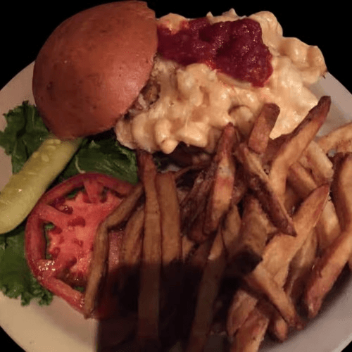 Blue Cheese & Bacon Burger.