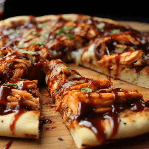 BBQ Chicken Pizza.