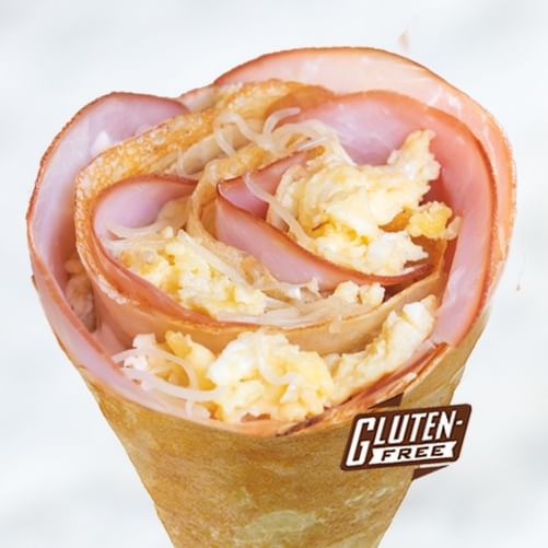 2. Osaka Ham or Turkey & Cheese Crepe (GF).