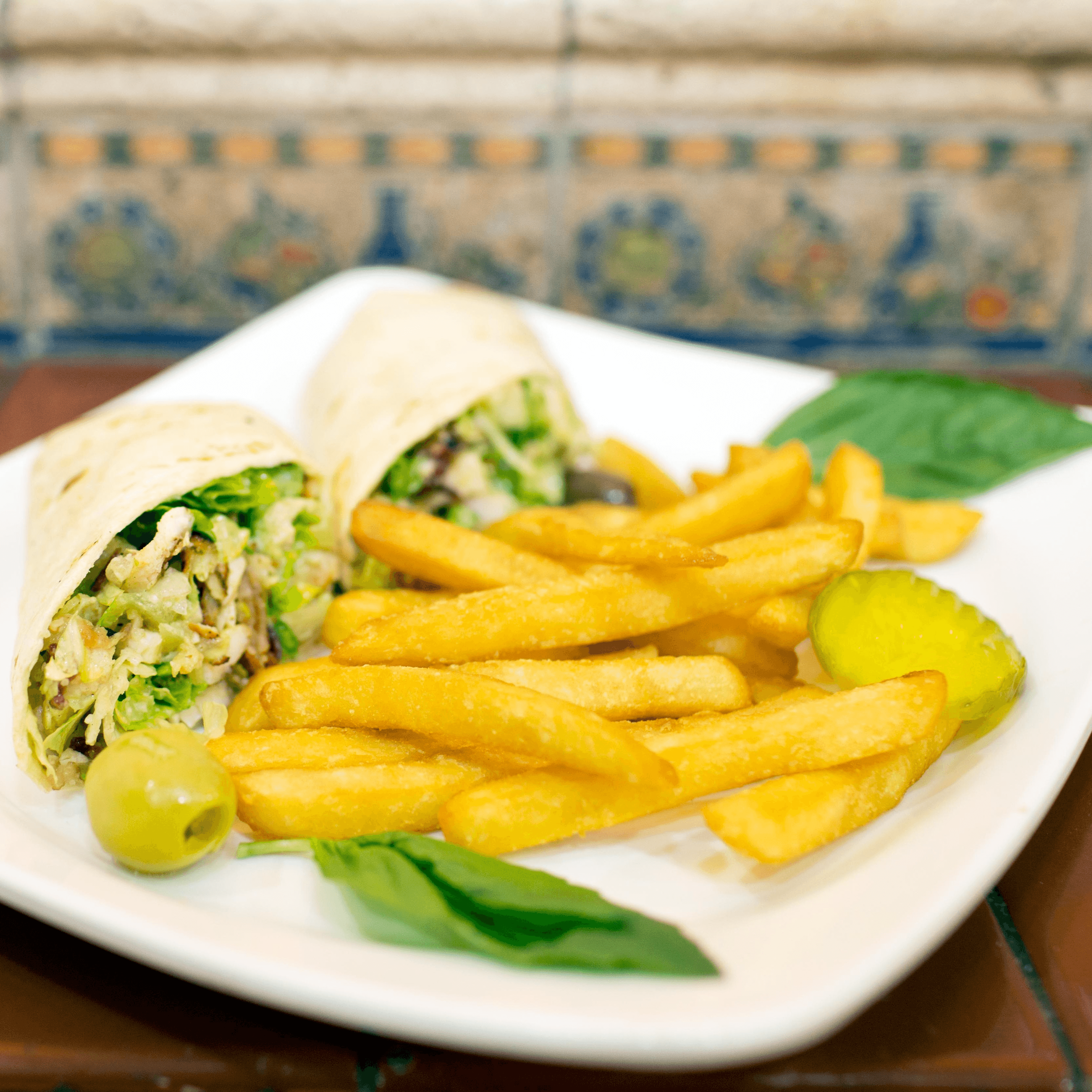 Grilled Chicken Ceaser Wrap Single.