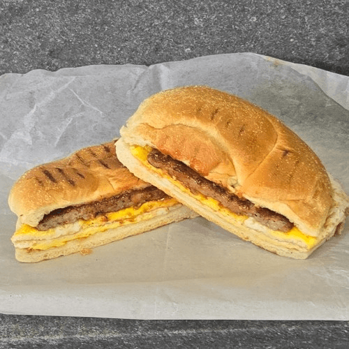 Bacon, Sausage or Ham, Egg Sandwich