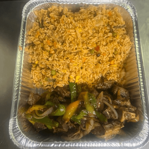Jollof Rice With Lamb.