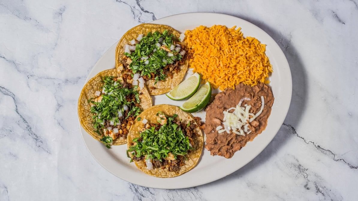 Tacos Serrano Dinner.