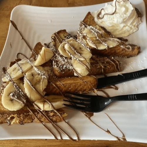 Nutella Banana French Toast.