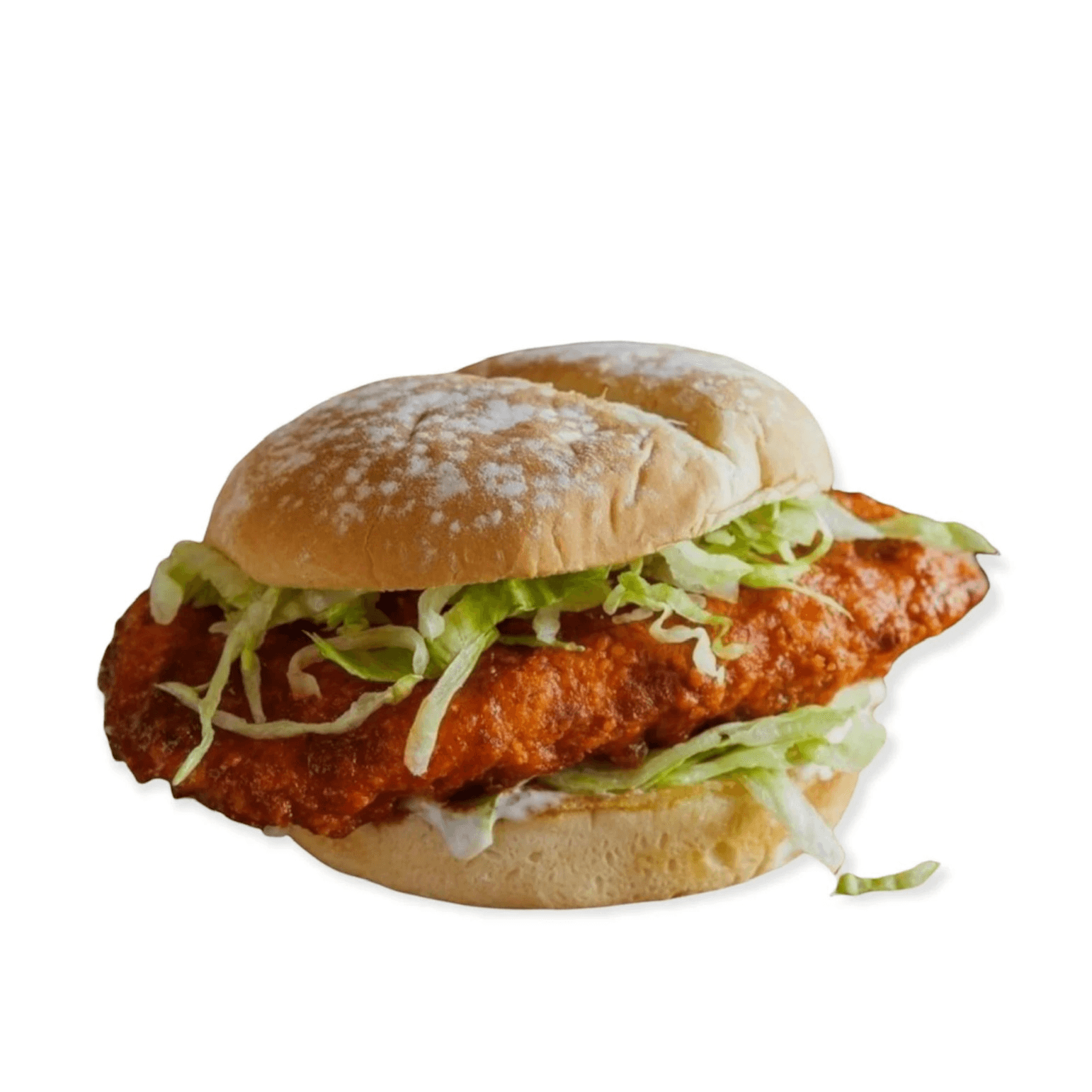 Honey hot fried chicken sandwich.