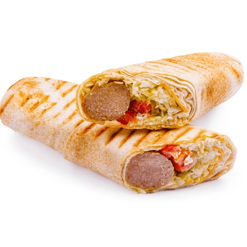 Sausage and Pepper Wrap.