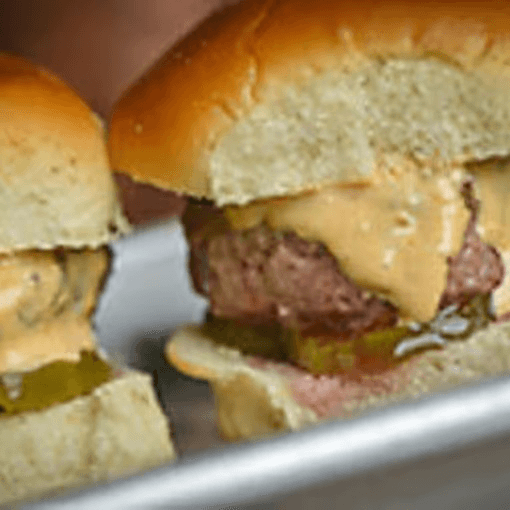 (2) Sliders with Fries.