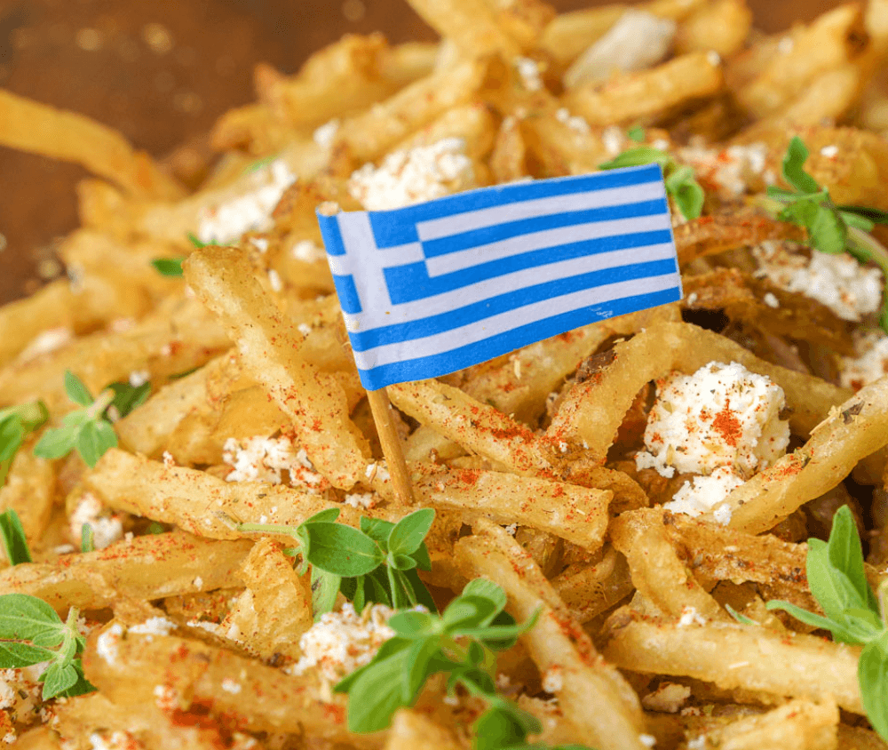 These Fresh Cut "Opa" Fries with Feta Cheese
