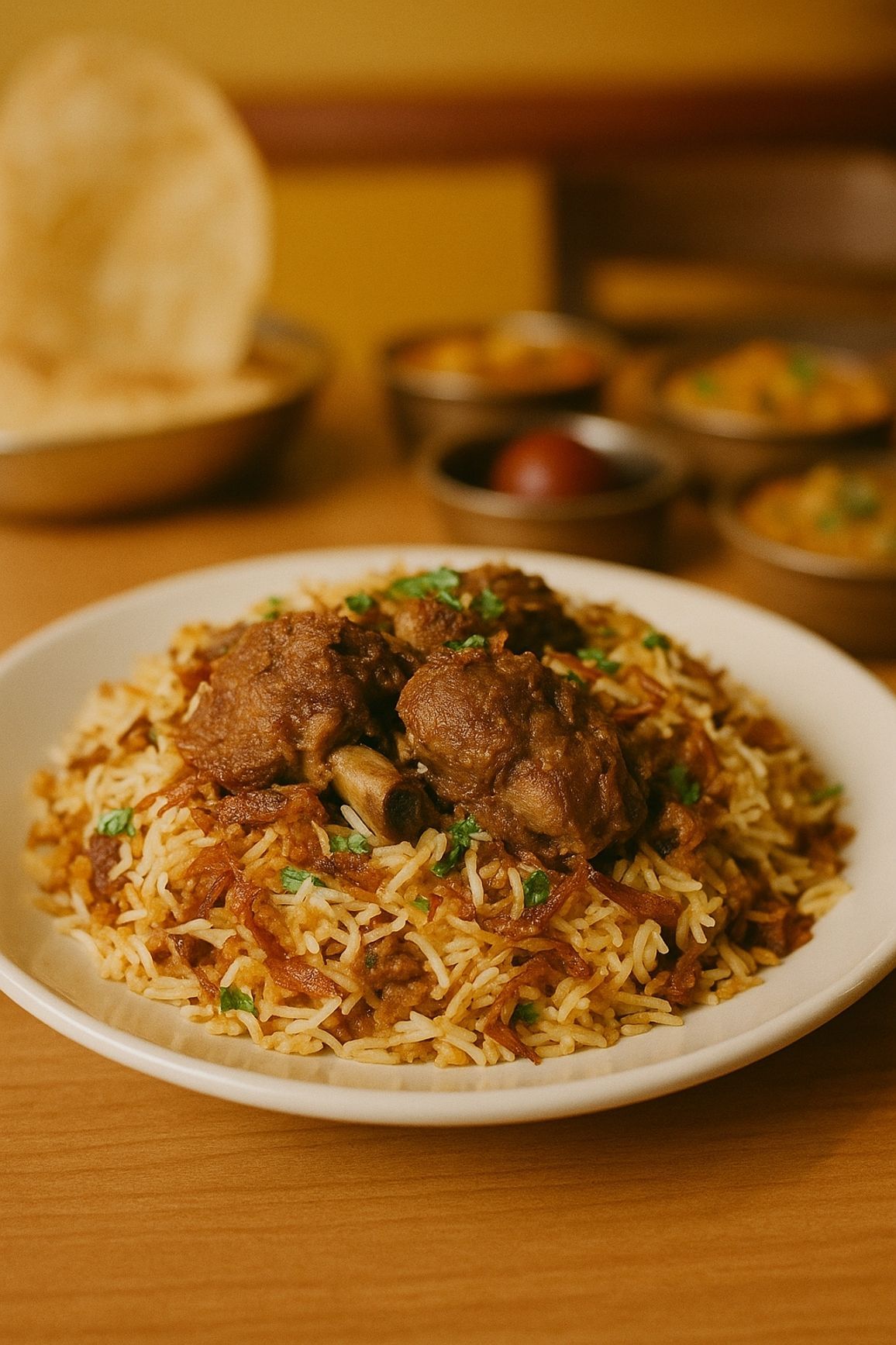 Royal Lamb Biryani.