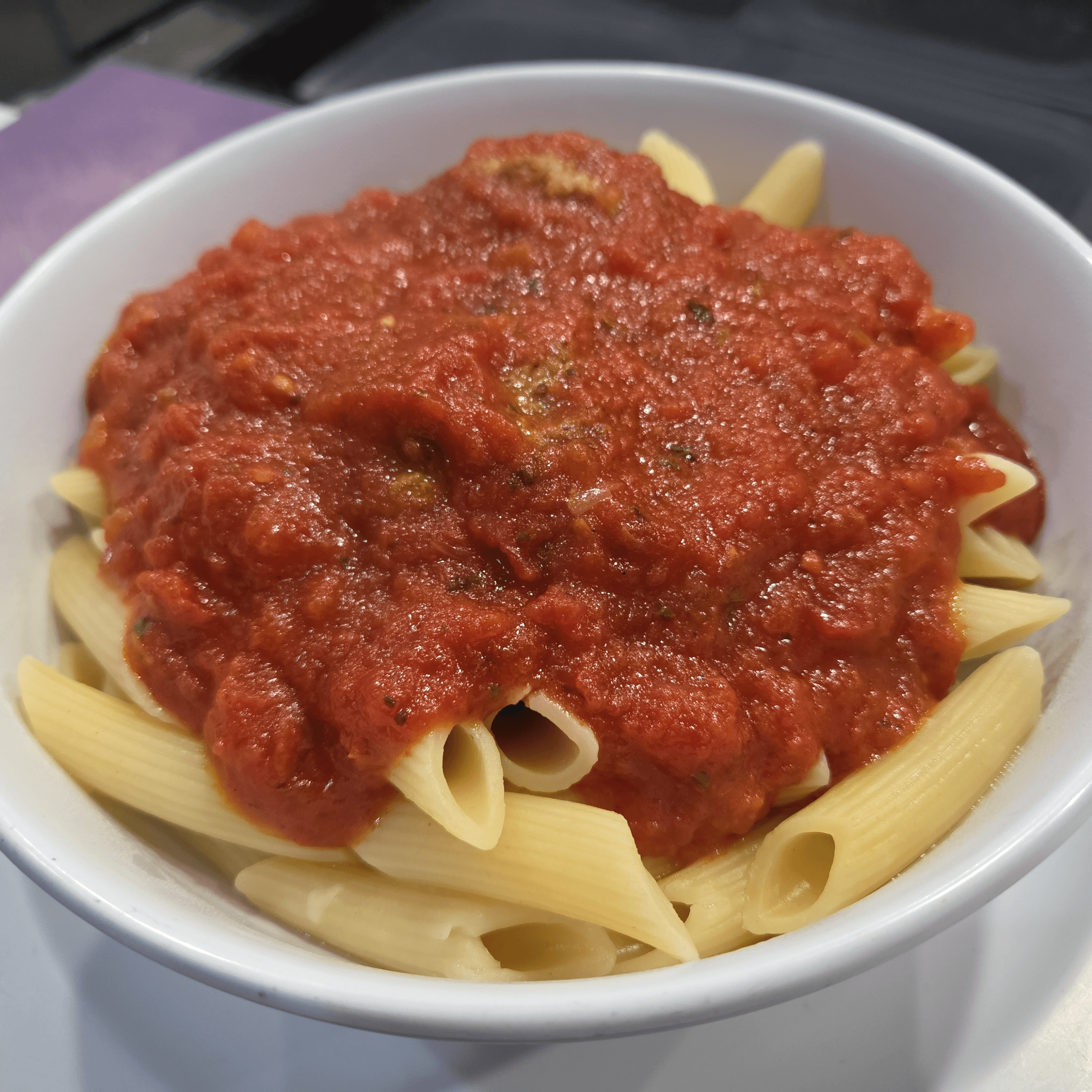 Penne & Meatballs Pasta.
