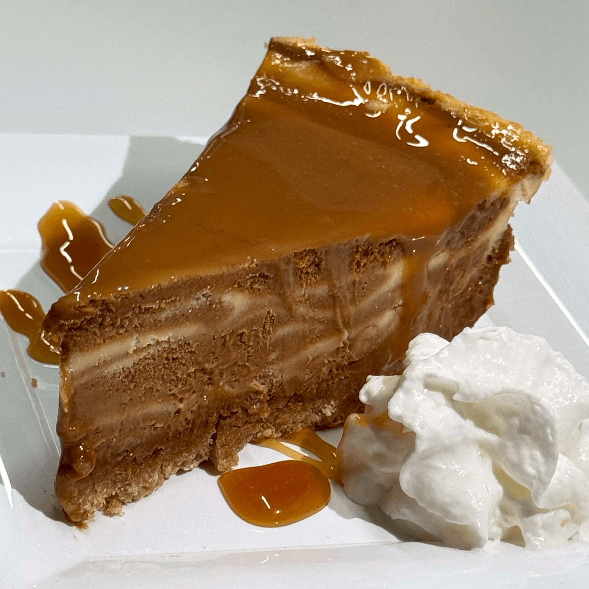 Sea Salt Caramel Cheesecake.