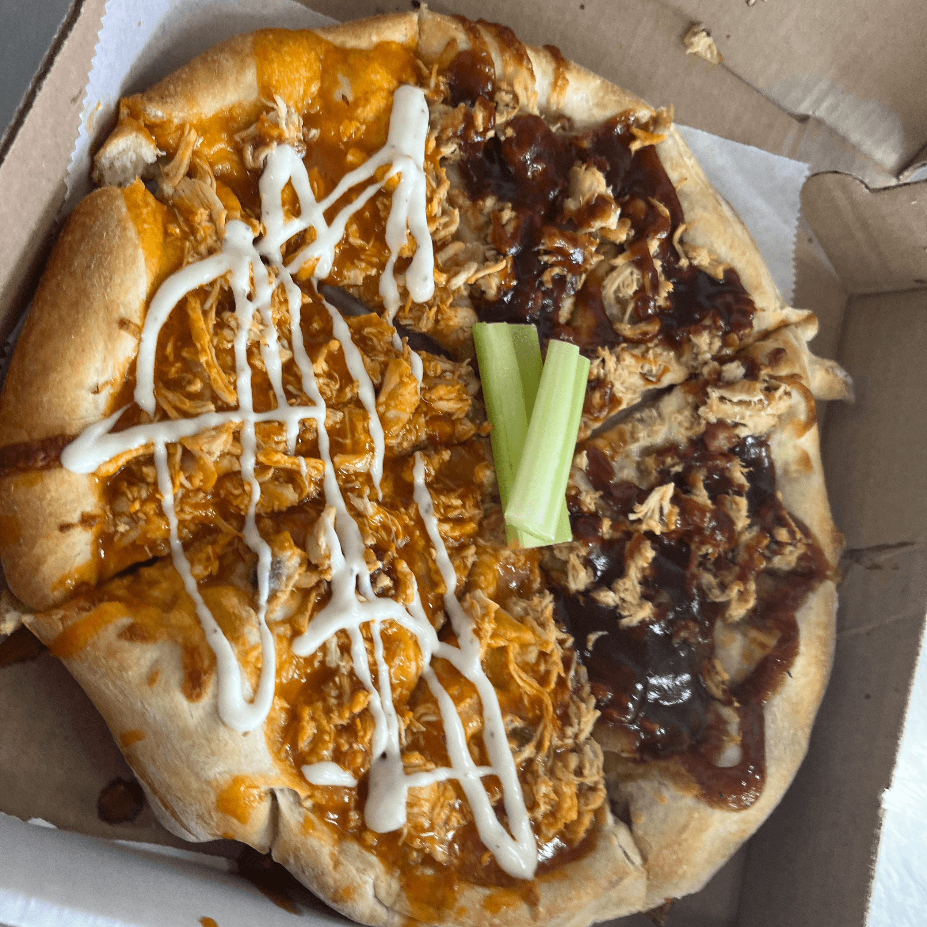 Buffalo Chicken Pizza.