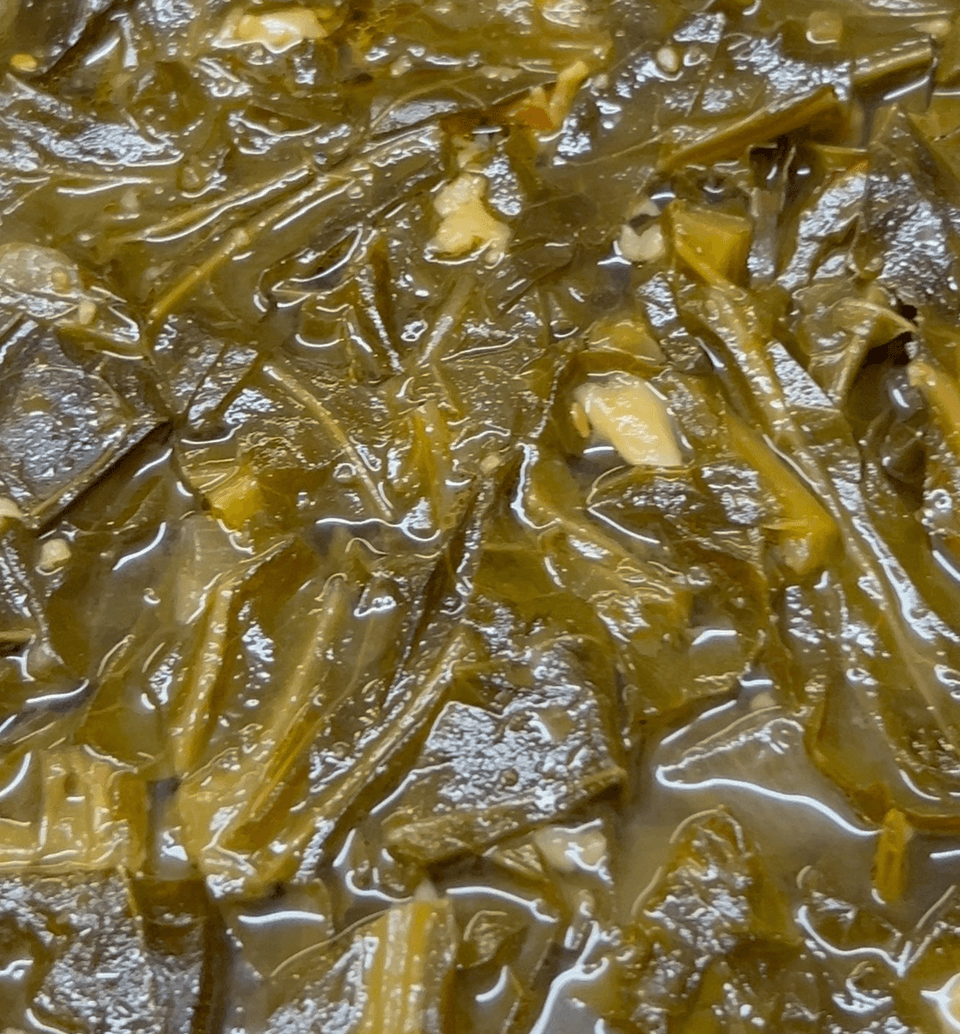 Collard Greens with Turkey.