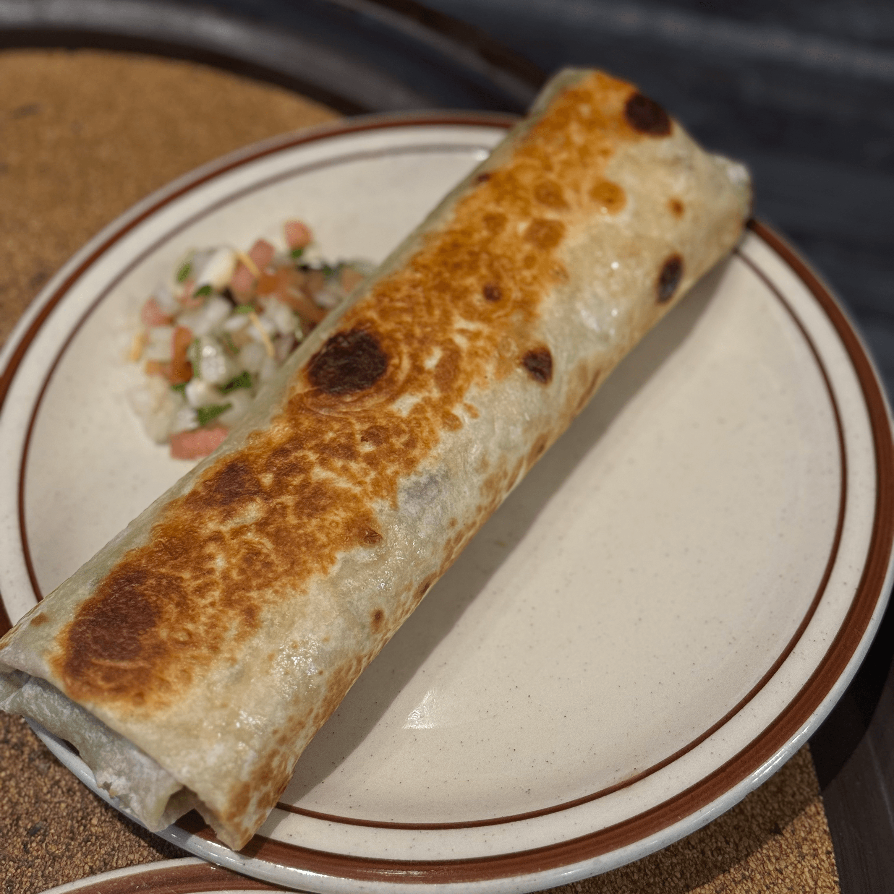 Chorizo breakfast Burrito.