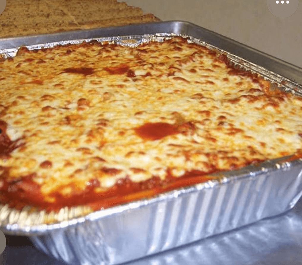 Family style lasagna.