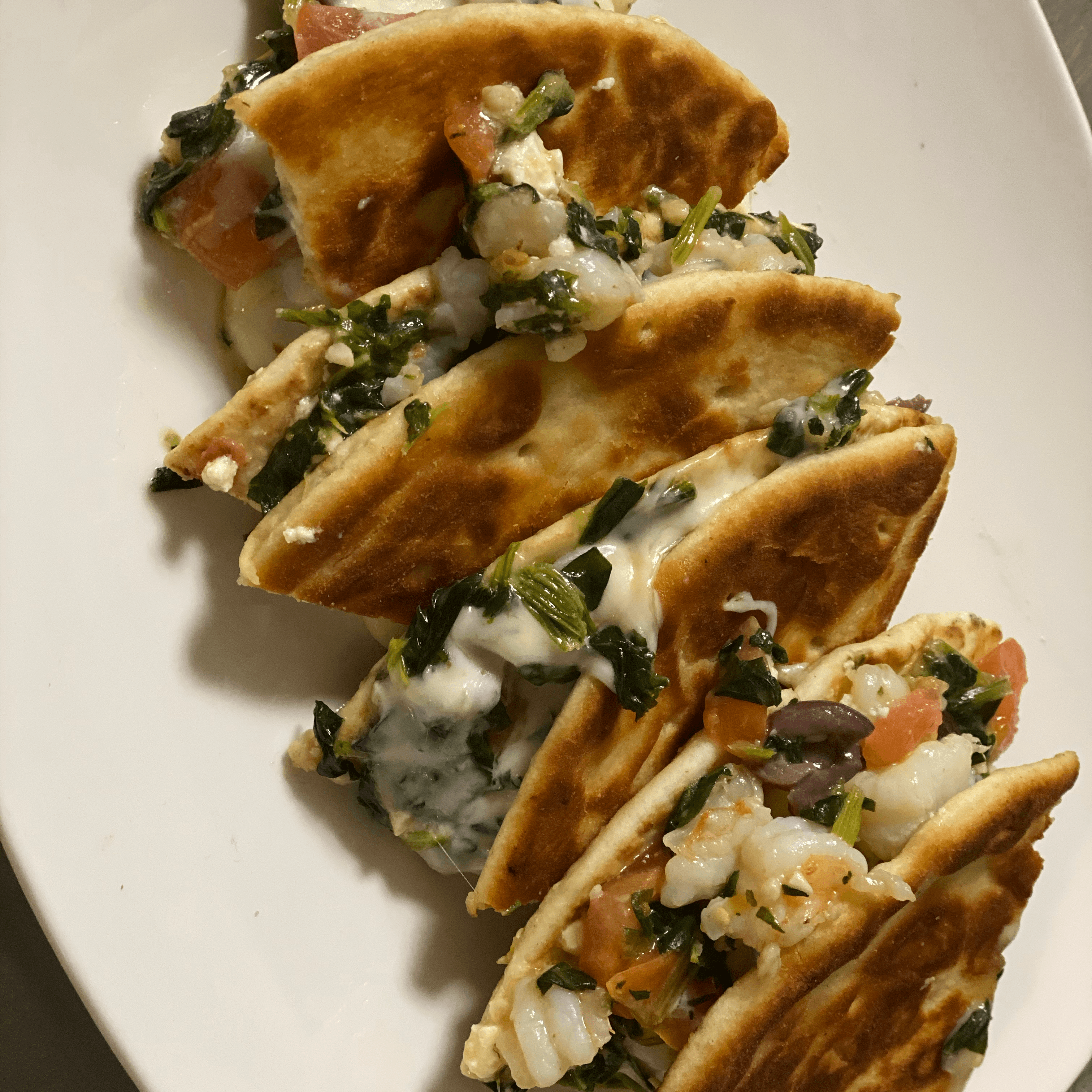 Mediterranean Shrimp Sandwich.