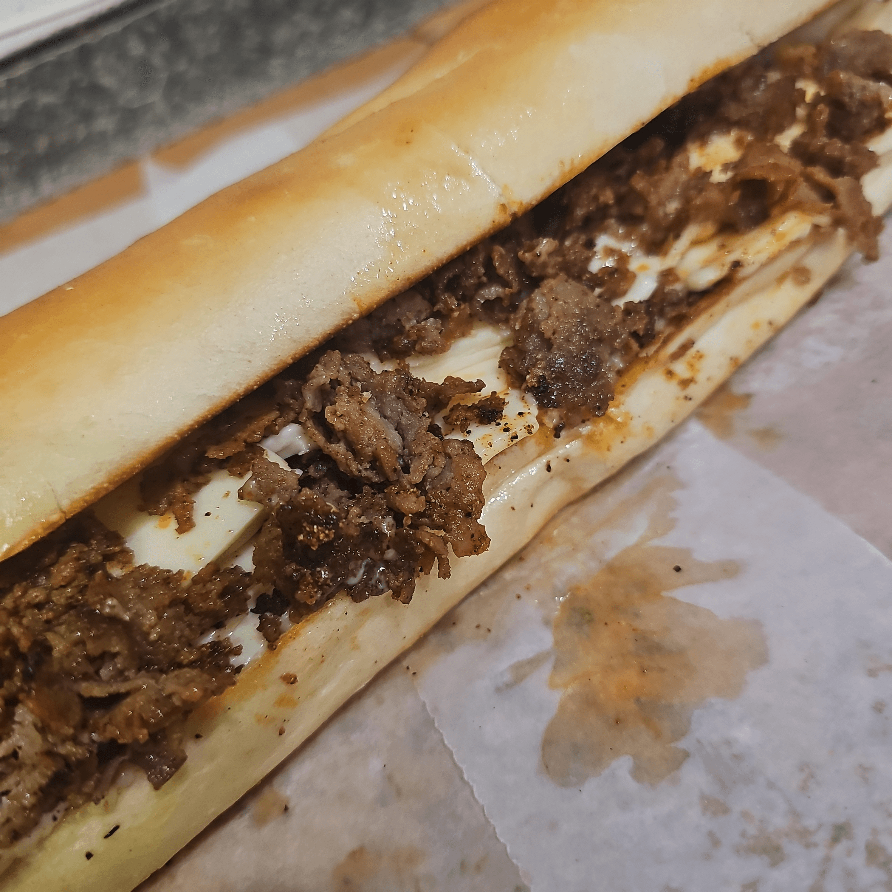 Cheesesteak Sandwich.