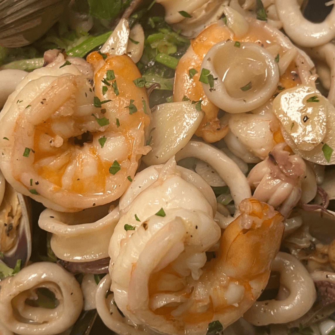 Seafood Linguini.