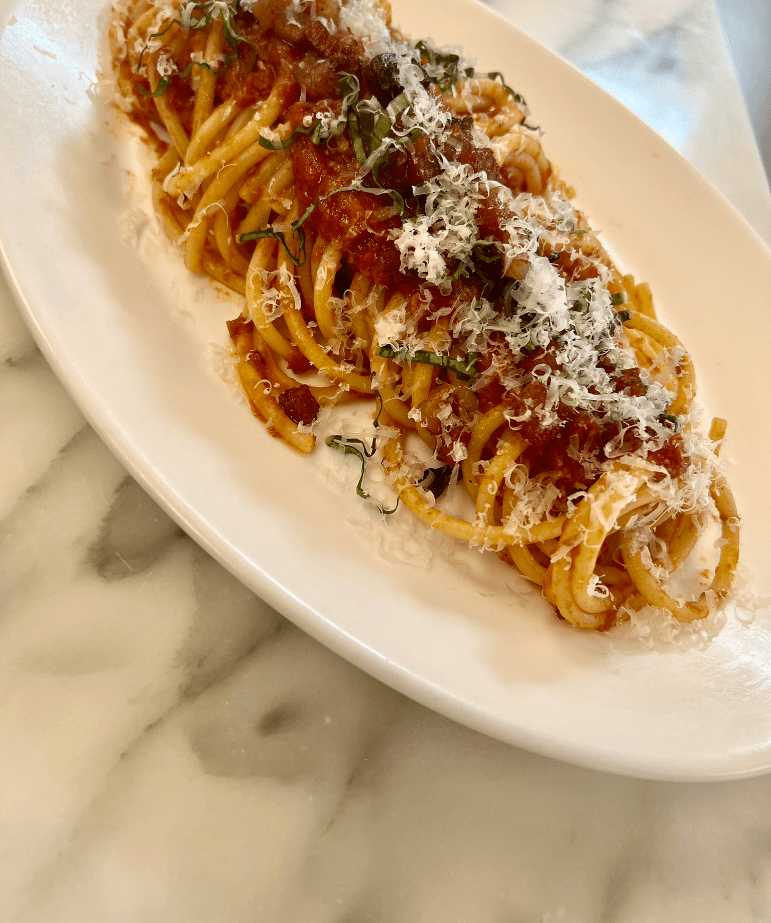 Bucatini Amatriciana.