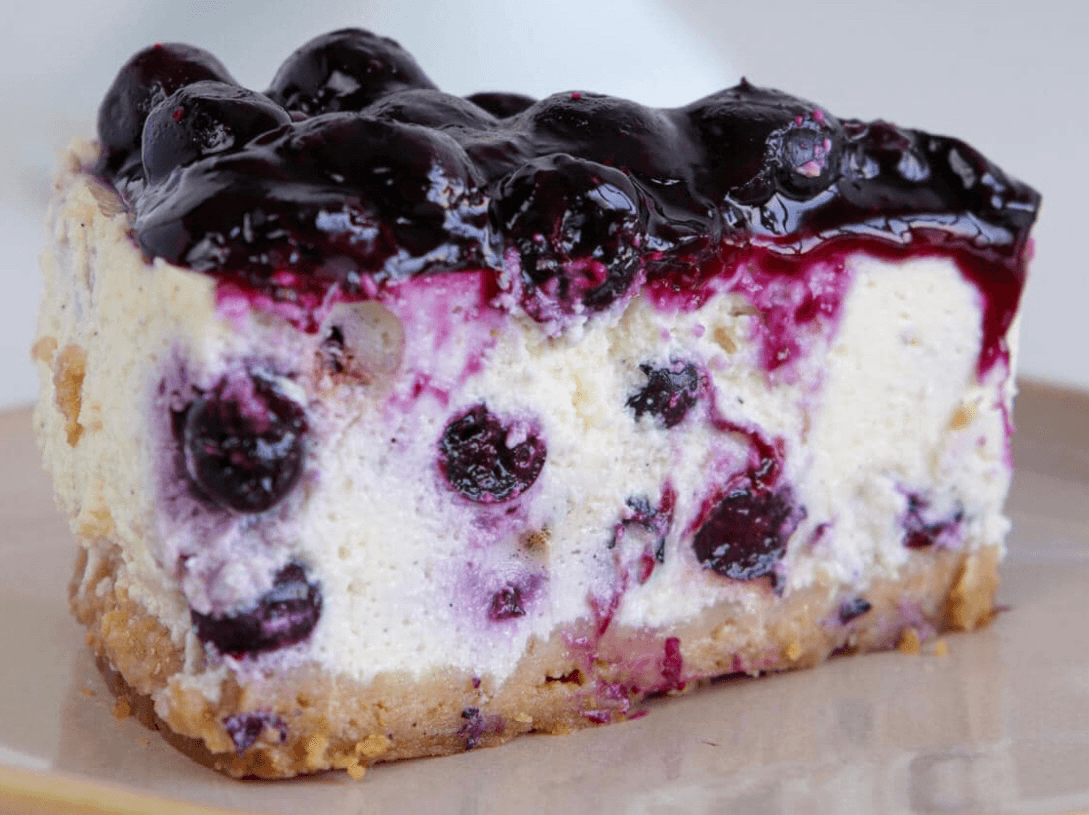 Blueberry Cheesecake.