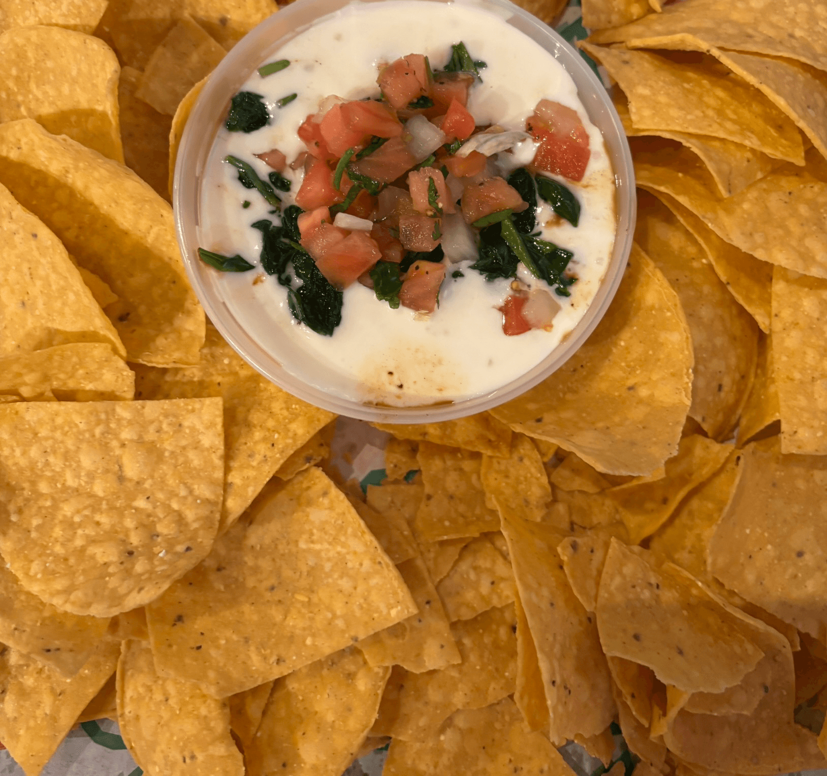 Spinach Queso Dip.