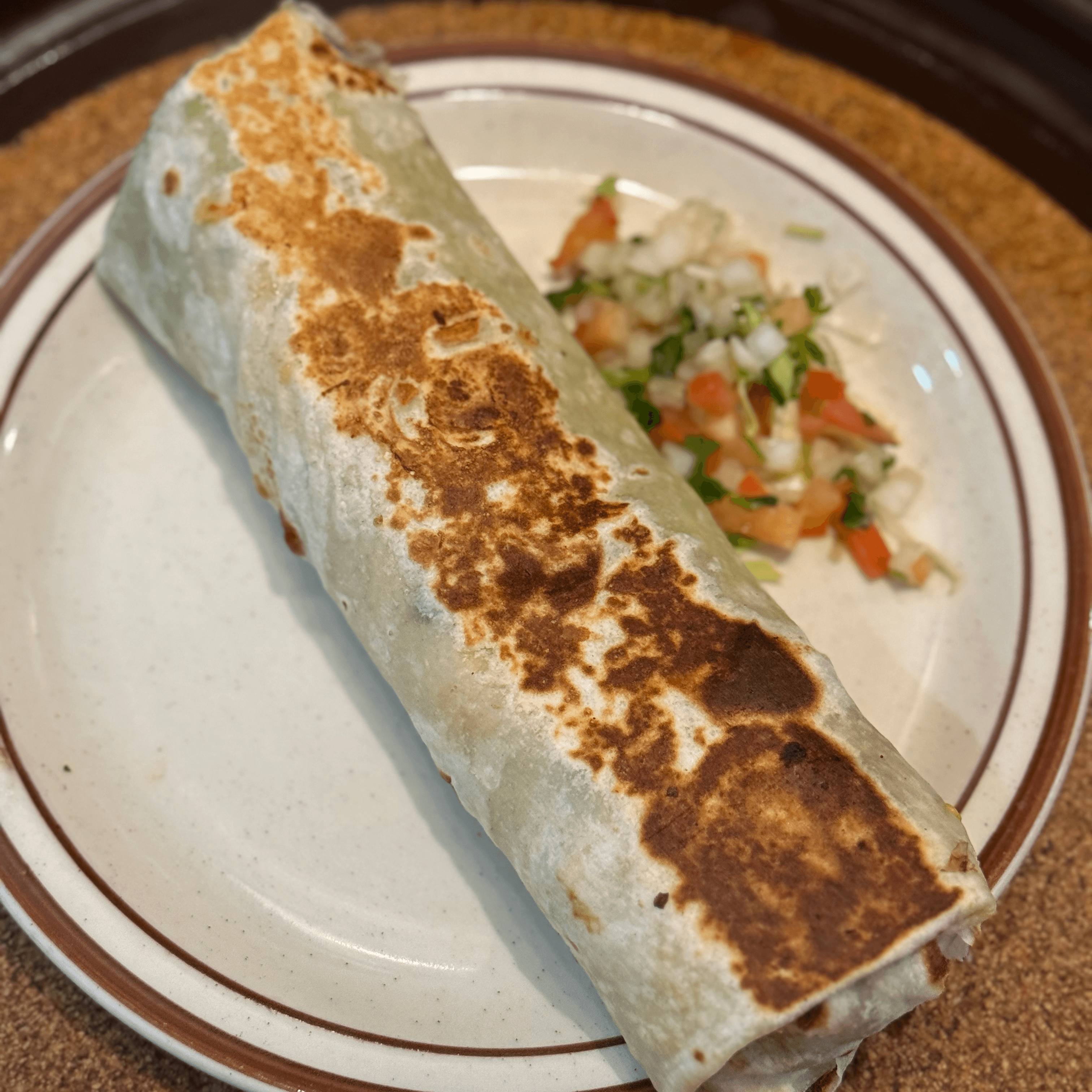 Carne Asada Burrito.