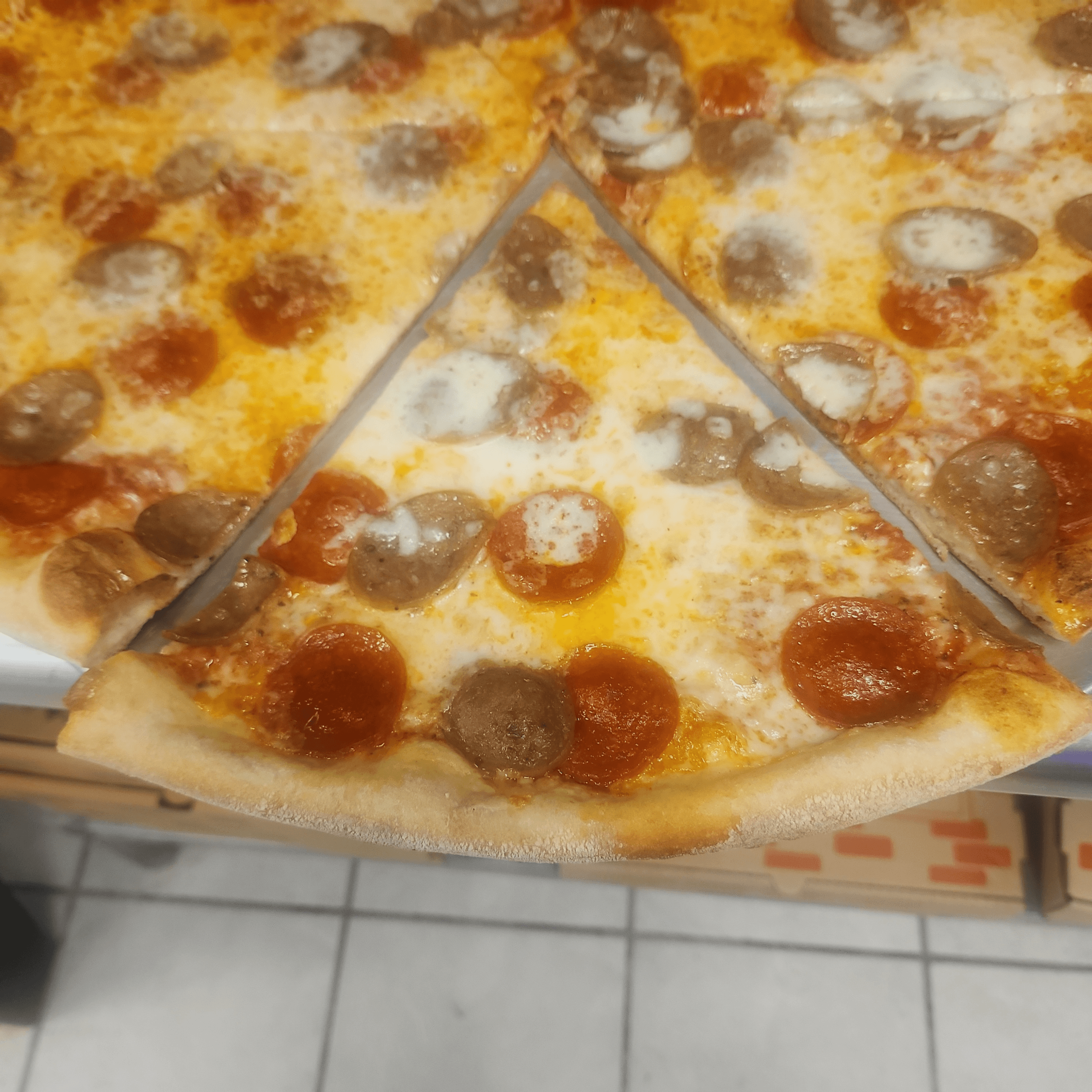 Pepperoni and Sausage.