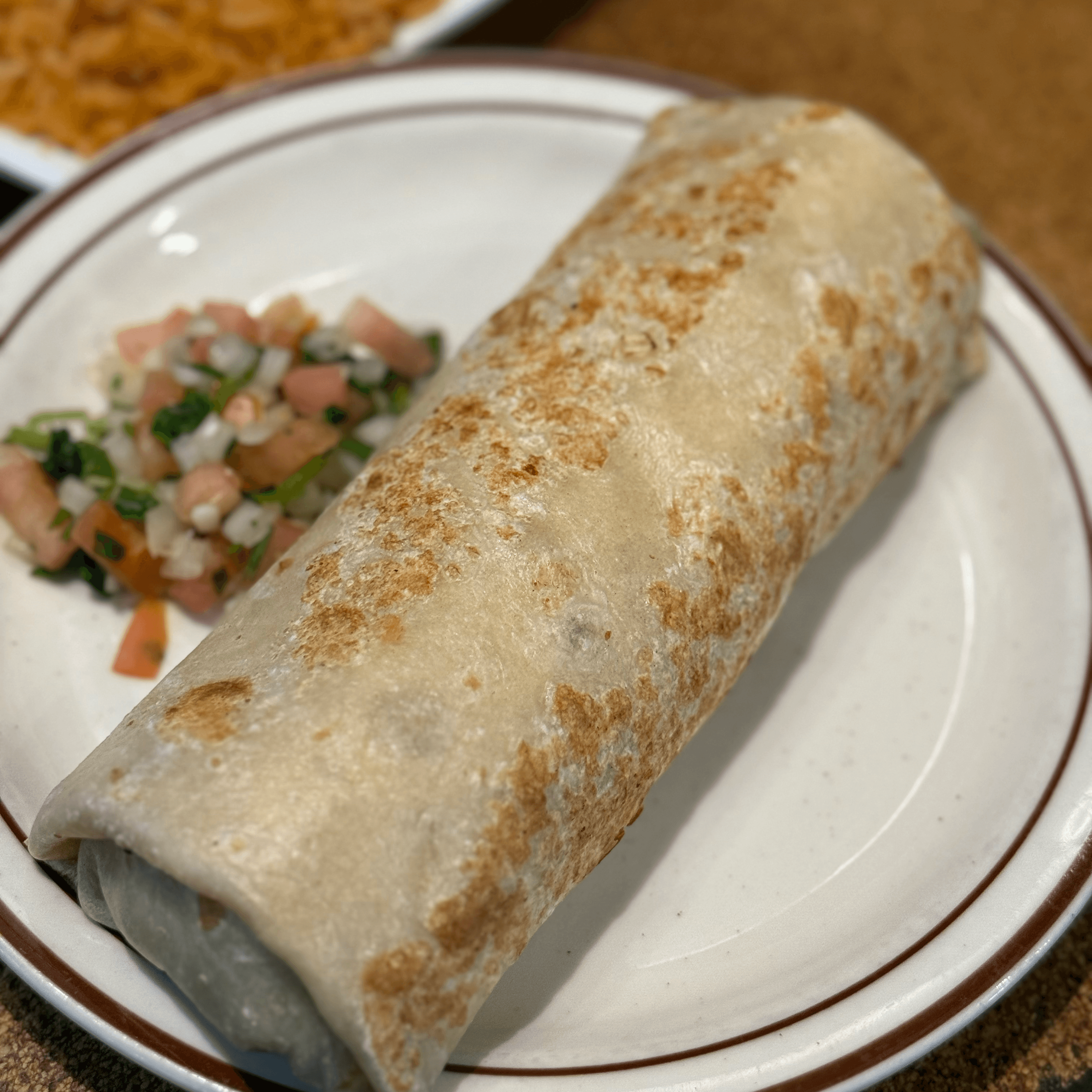 Machaca Burrito.