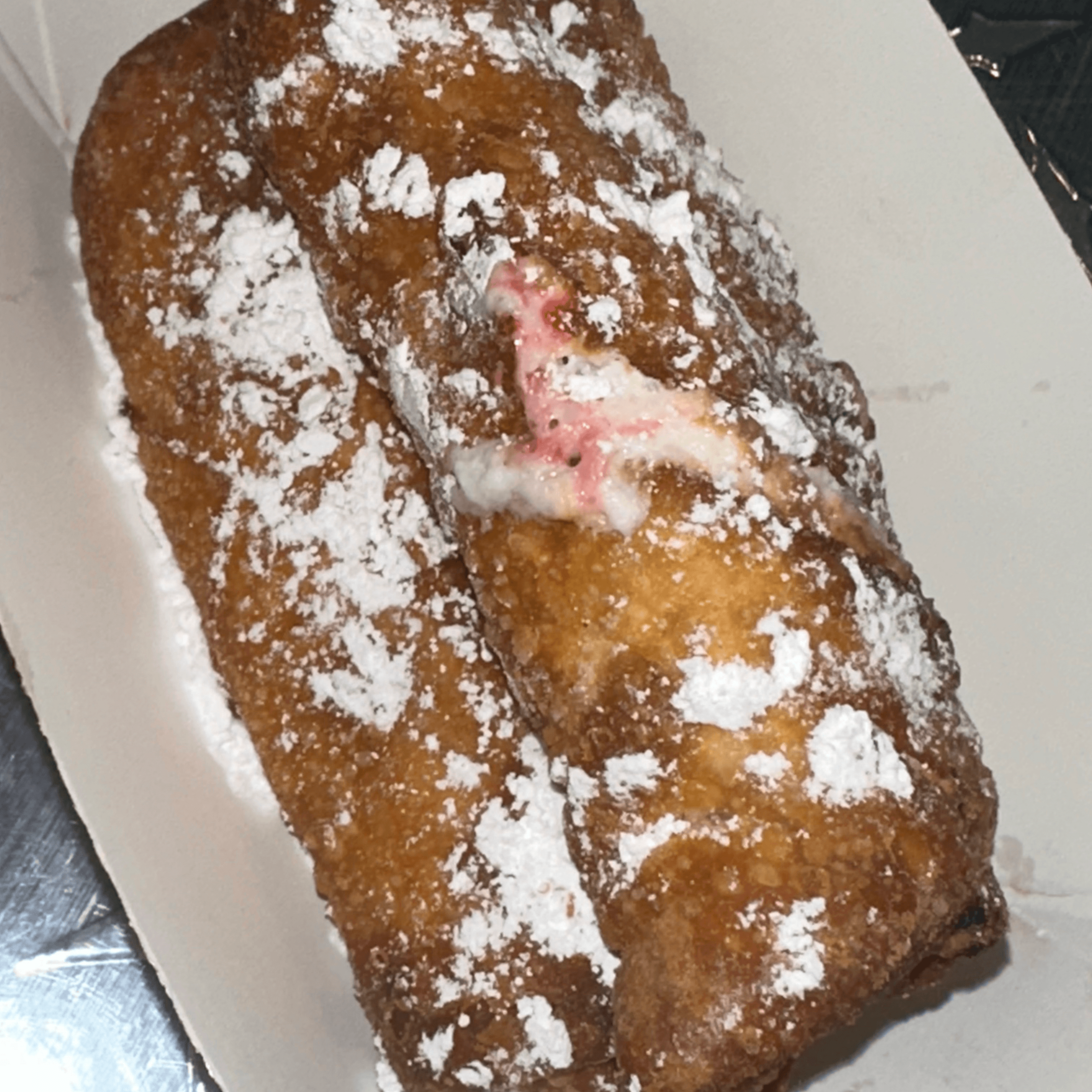 Raspberry Cheese Cake Logs￼.