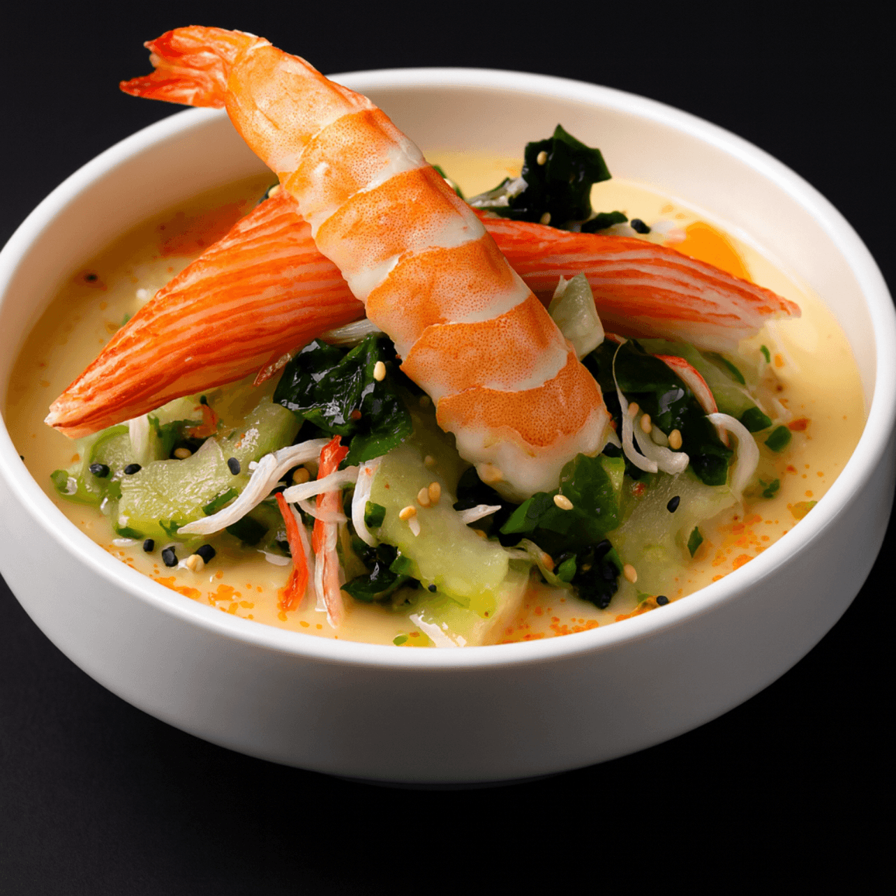 Kani & Shrimp Sunomono Salad.