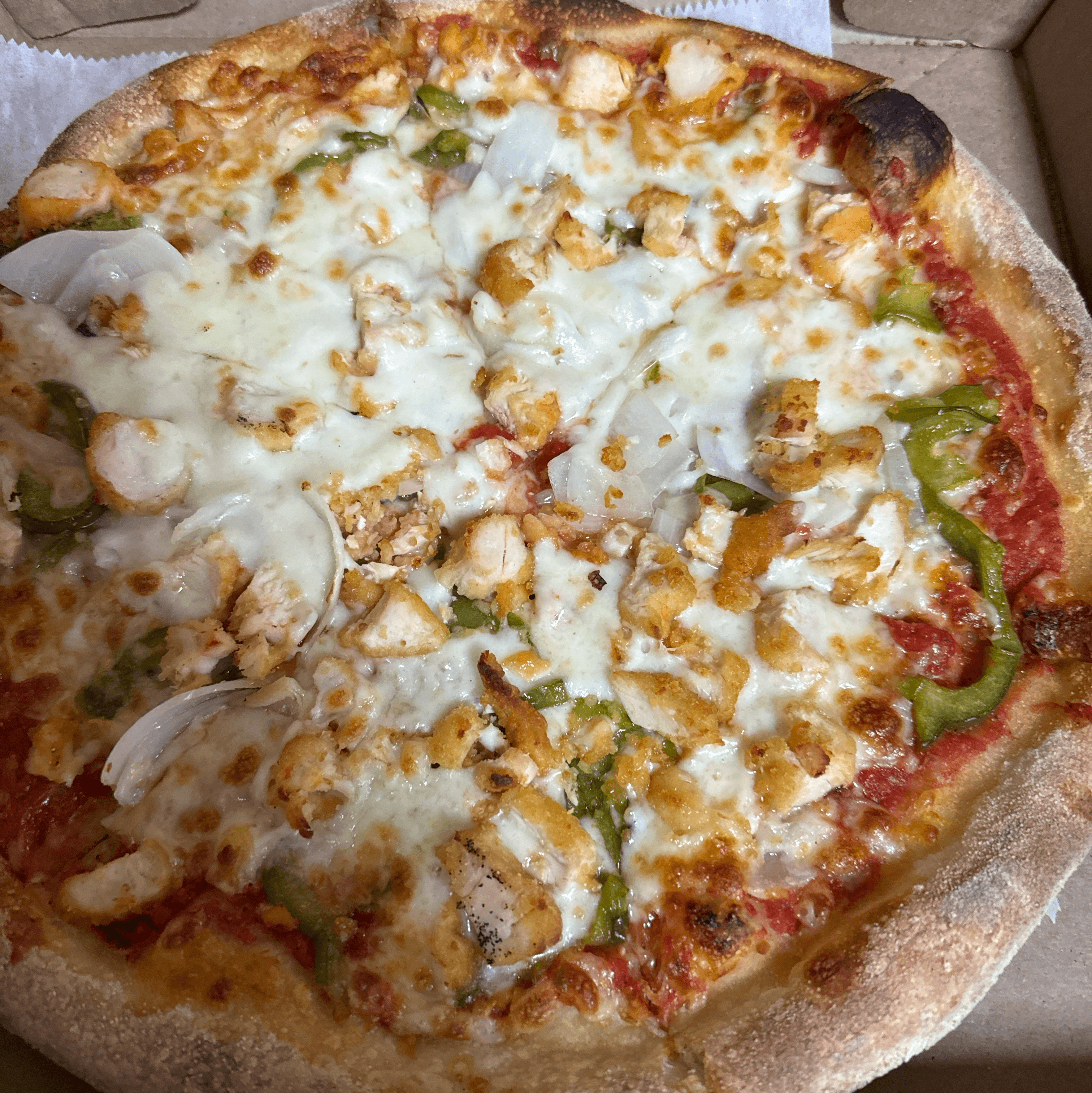 Medium Chicken Fajita Pizza.