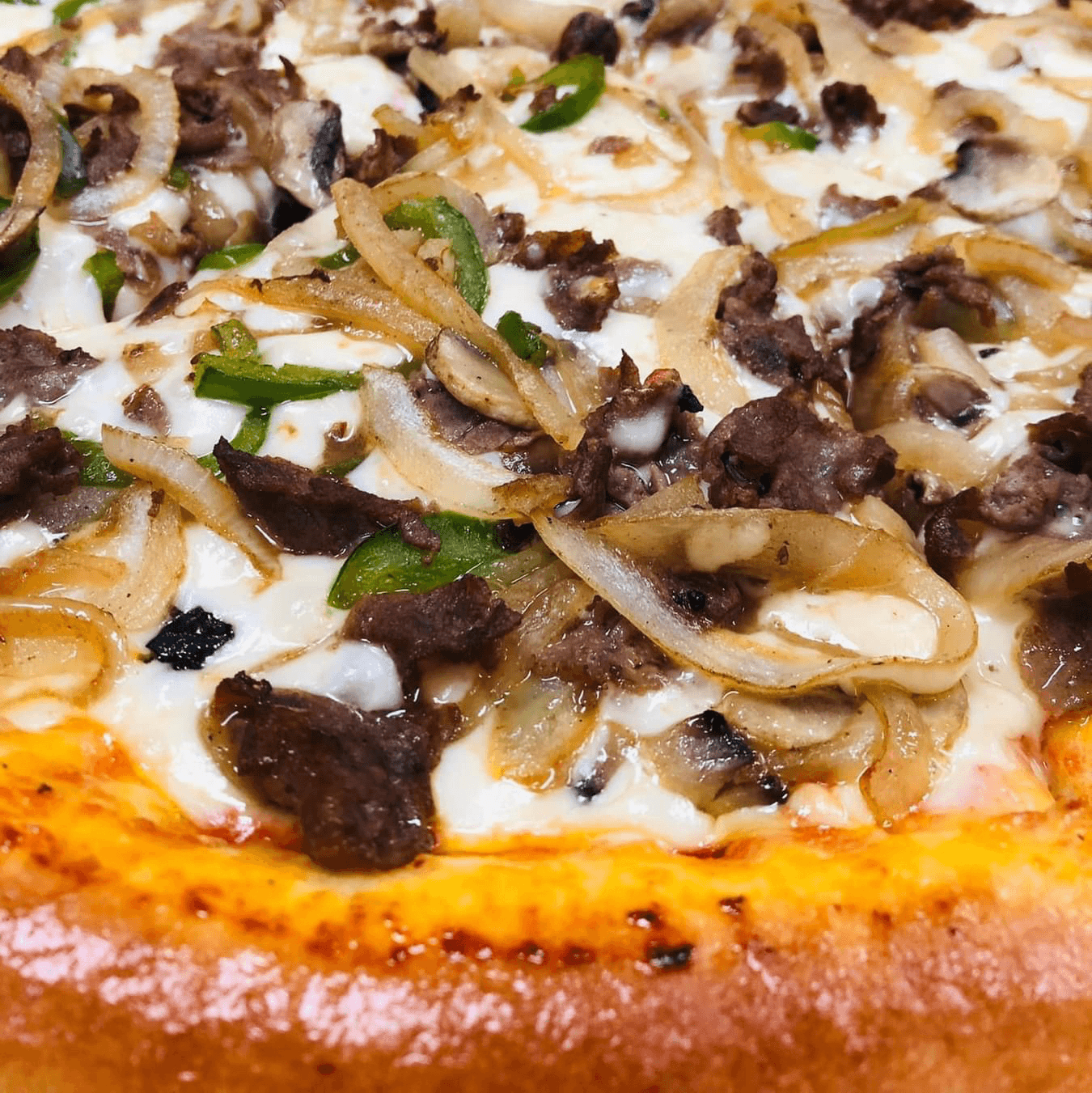 Philly Steak Pizza.